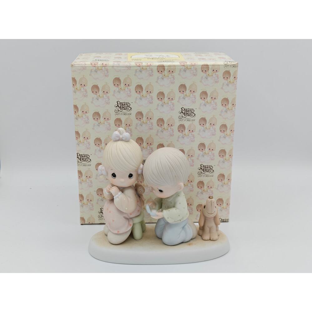 Precious Moments With‎ This Ring I Figurine 1987 Enesco 104019 Wedding Gift Love